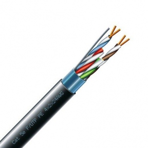 Кабель FTP cat.5e 4х2х24(0,51) PE 100 МГц зовнішній  ЗЗЦМ 