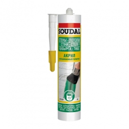 Герметик SOUDAL акриловий білий 280 мл